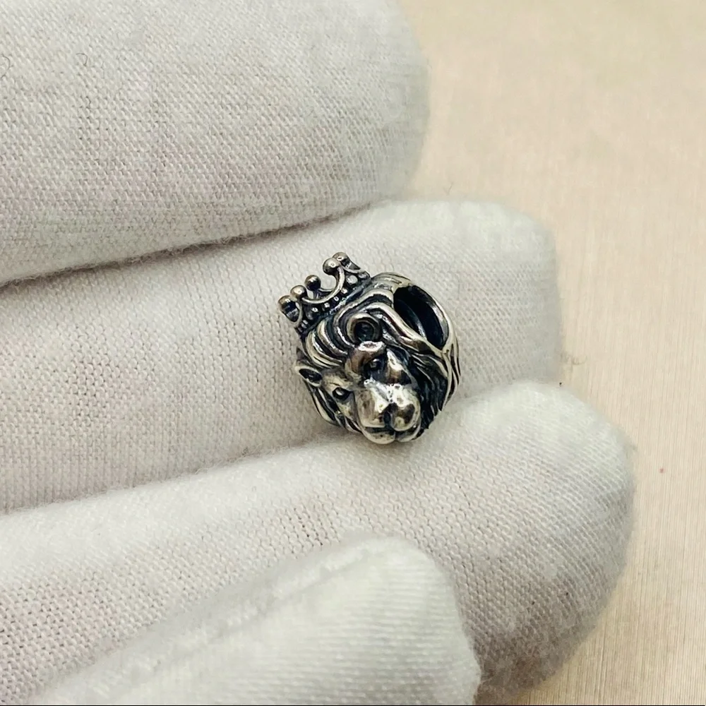 EUC Pandora 791377 Sterling Silver King of the Jungle Lion Animal Bead - Picture 3 of 8